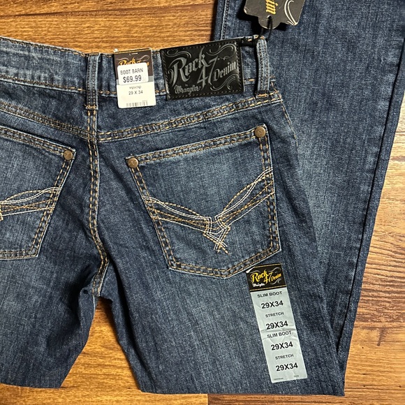 Wrangler • Men’s • Rock 47 • Slim/Straight • Blue • Denim • 29/34 • Jeans • New - Picture 9 of 16